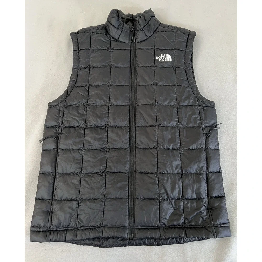 The North Face ThermoBall Eco Vest Mens S Black Puffer Full Zip Insulated Jacket